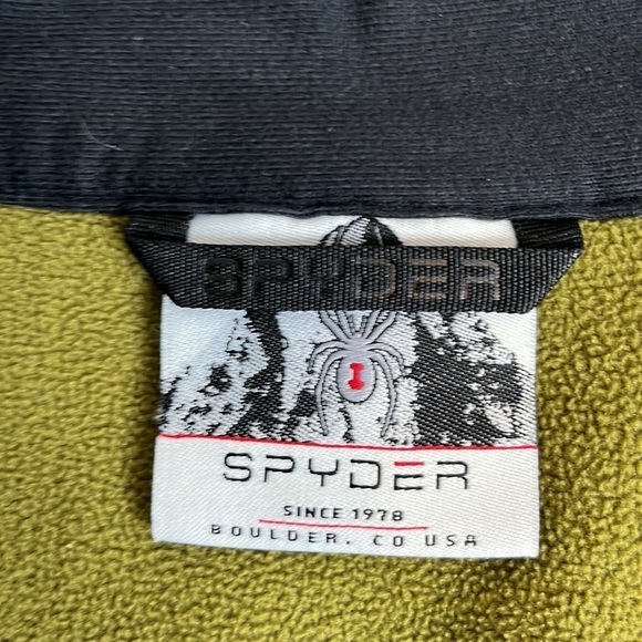 𝅺spyder mens Outbound 1/4 zip pullover shirt, size medium, good condition - Picture 3 of 8